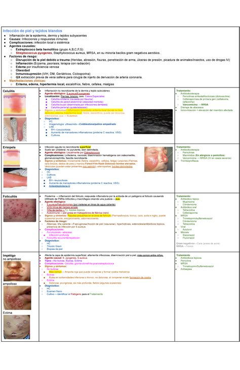 Infectoloía infecciones a tejidos blandos y piel Infección de piel y