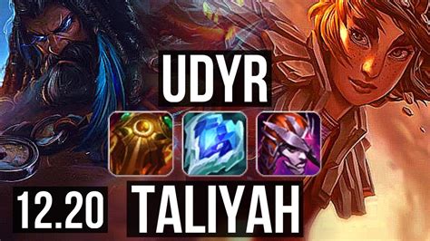 UDYR Vs TALIYAH JNG 5 0 11 Rank 6 Udyr 300 Games KR