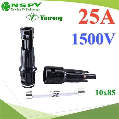 ชดฟวส MC4 1500V IP68 Inline fuse โซลารเซลล ขนาด 10x85 พรอมลก