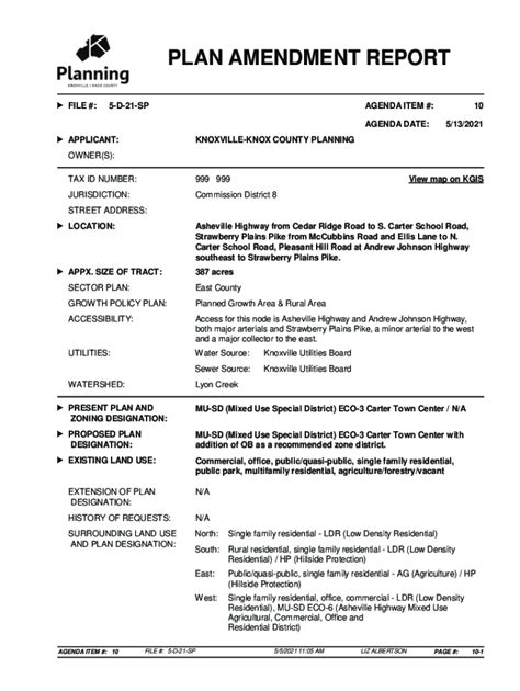 Fillable Online Amendments To The General Plan Application Procedure