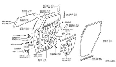 Rear Door Panel Fitting Nissan Murano