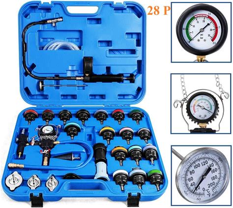 Lucky Seven 28 Pcs Universal Radiator Pressure Tester Vacuum Type