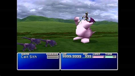 Cait Sith S Slots Transform Limit Break Final Fantasy Vii Youtube