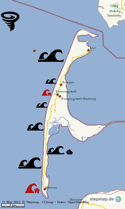 StepMap sylt 2300 Landkarte für Welt