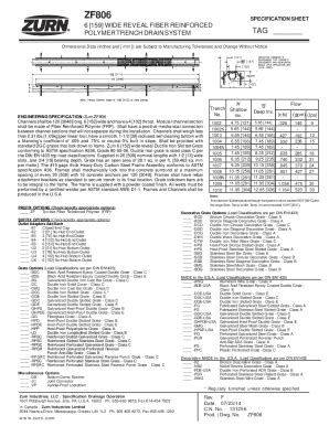 Fillable Online Specification Sheet ZF806 Fax Email Print PdfFiller