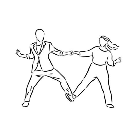 sports dance rock and roll vector sketch 36575744 Vector Art at Vecteezy