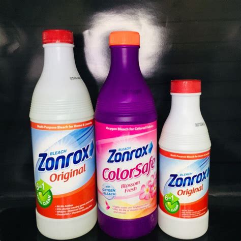 Zonrox Original Bleach 500ml And 250ml Zonrox Color Safe 450ml Shopee