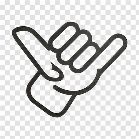 Shaka Sign Sticker Emoji Language - Hang Loose Transparent PNG