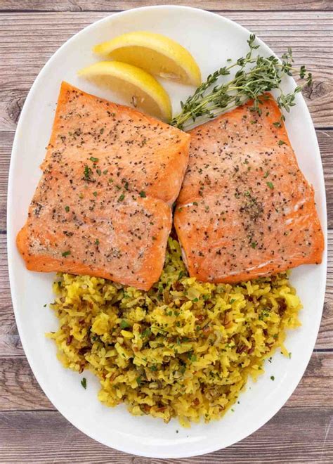 Baked Salmon And Rice Recipe Chef Dennis