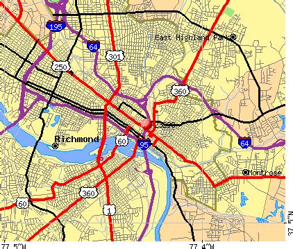 Richmond Va Zip Code Map - Maps For You