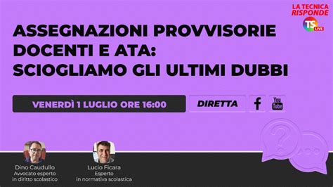 Assegnazioni Provvisorie Docenti E Ata Sciogliamo Gli Ultimi Dubbi