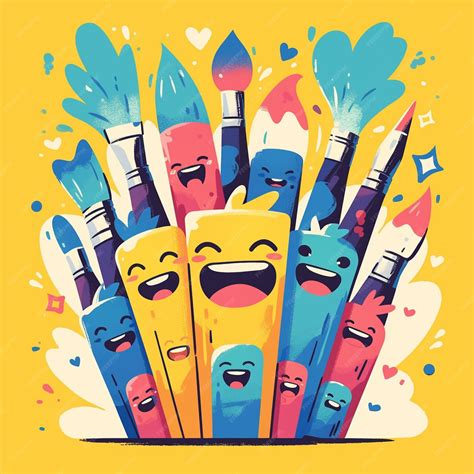 Premium Vector | Kids Engage in Creative Arts and Crafts