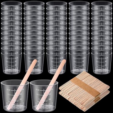 Amazon Pcs Ounce Epoxy Mixing Cups Disposable Measuring Cups