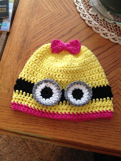 Crochet Minion Hat Free Pattern This Seamless Minion Beanie Hat Is