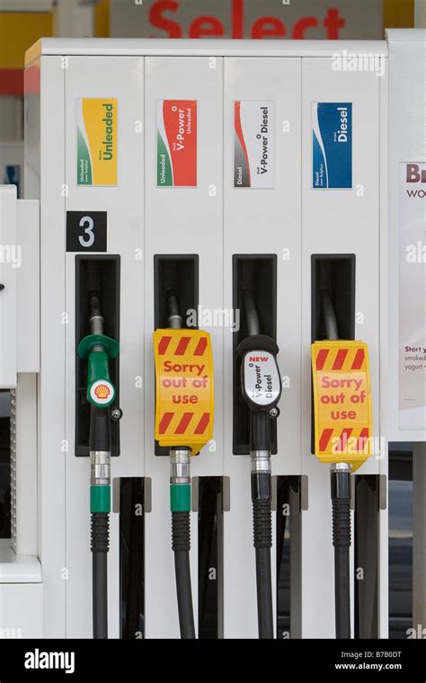 Shell Petrol Pump Stock Photo Alamy