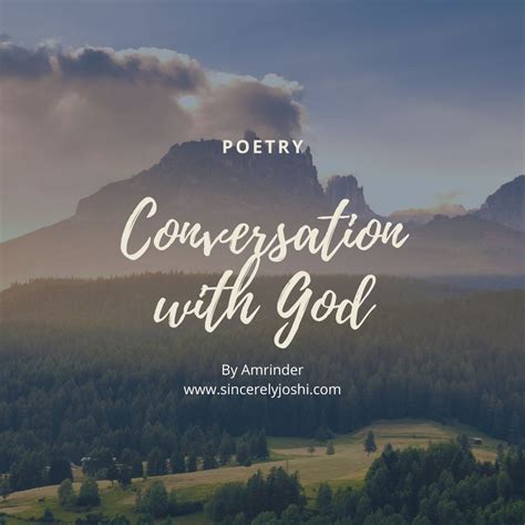 Poem A Conversation With God