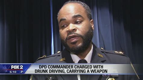 Detroit Police Commander Charged With Drunk Driving Carrying A Weapon