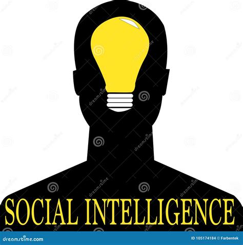 Social Intelligence Word Text Logo Illustration Stock Vector