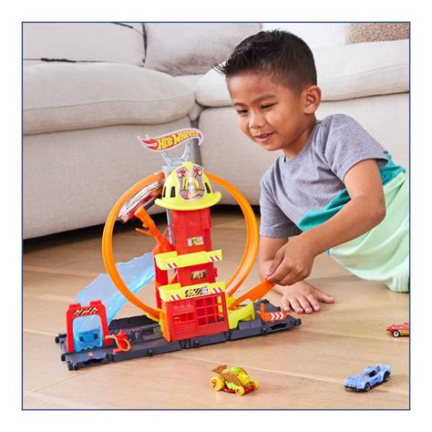 ESell Ro HOT WHEELS STATIA DE POMPIERI SUPER LOOP