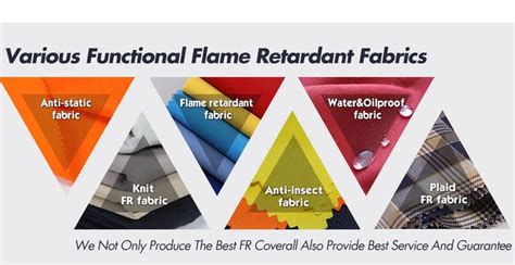 four different colors of fabric with the words various functional flame ...