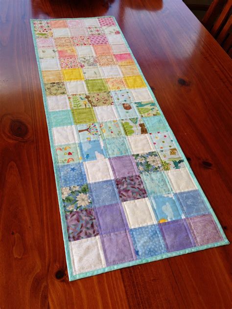 Scrappy Table Runner Berrypatchcottage Co Nz Quilted Table