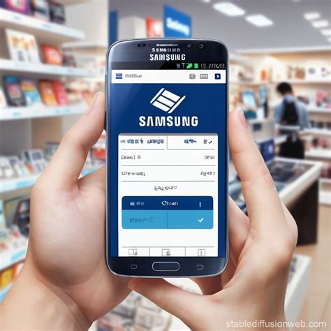 Samsung Retail Shop Management Mobile App Icon | Stable Diffusion Online