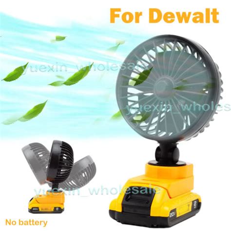 For Dewalt 20v Max Battery Portable Fan Air Cooling Mini Cordless Outdoor Fan Ebay