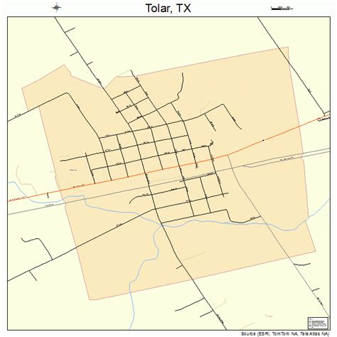 Tolar Texas Street Map 4873268