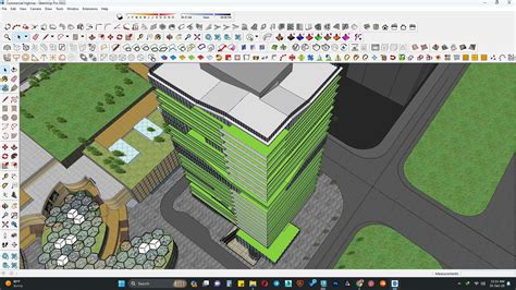 Multifunctional building sketchup model 3D model | CGTrader