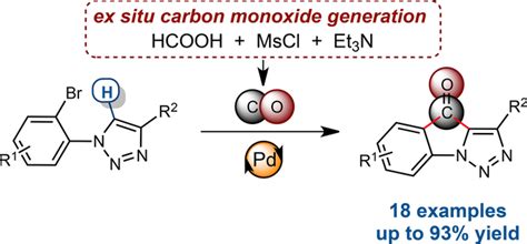 Intramolecular Carbonylative CH Functionalization Of 1 2 3 Triazoles