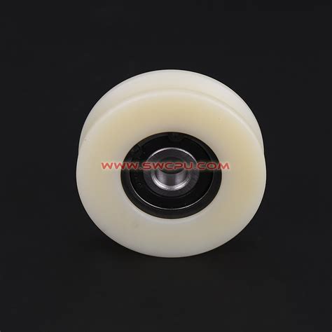 Custom Cheap Eco Friendly Small Plastic Nylon Bearings Pulley Wheel V