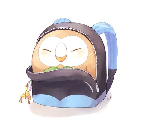 Alola Cute Rowlett Pokemon Wallpaper