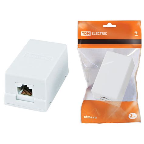 Розетка сетевая открытой установки 1xRJ-45 TDM Electric SQ1809-0003 в ...