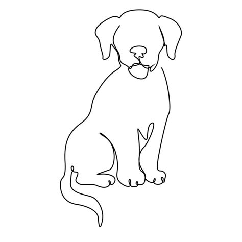 Dog Line Drawing