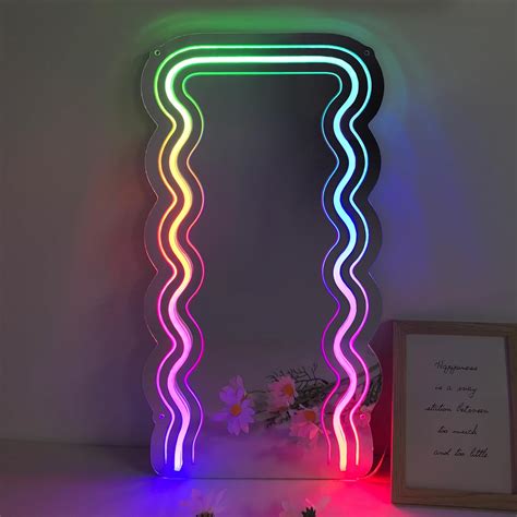 Jxin Dream Color Mirror Neon Sign With Remote Inches Light