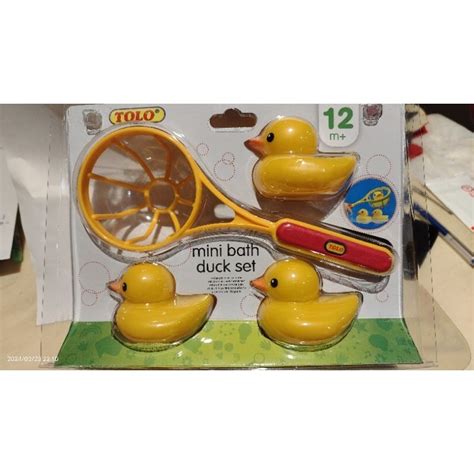 黃色小鴨捕撈組 Mini Bath Duck Set 3隻小鴨捕撈網 蝦皮購物