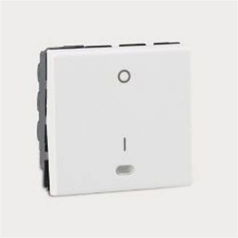 Legrand Myrius Switch 20a Dp 1 Way With Indicator 2 Module 230v White Mykit Buy Online Buy