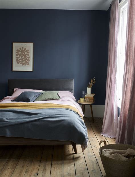 Dark Grey Blue Bedroom