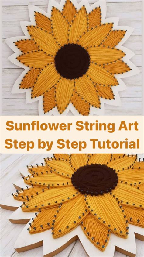 Create Stunning Sunflower String Art With This Easy Tutorial Youtube