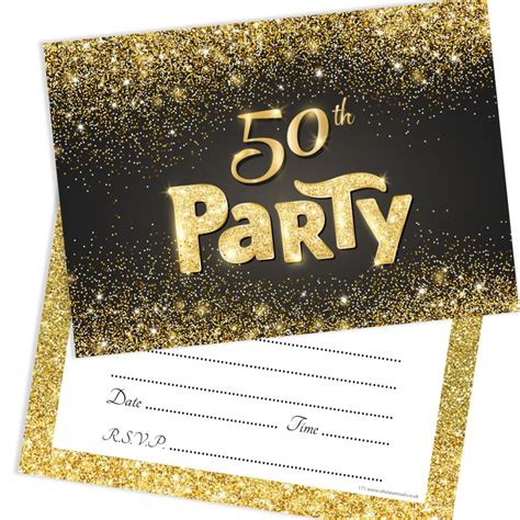 50th Birthday Party Invitations 50th Birthday Invitation Friend