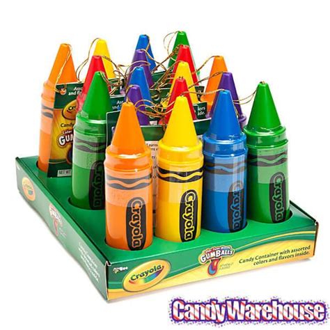 Crayola Plastic Crayons with Gumballs: 18-Piece Display | bestcandyshop