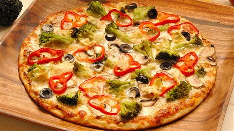 Pizza With Vegetables And Cheese Pizza Vegetables Cheese Pastry