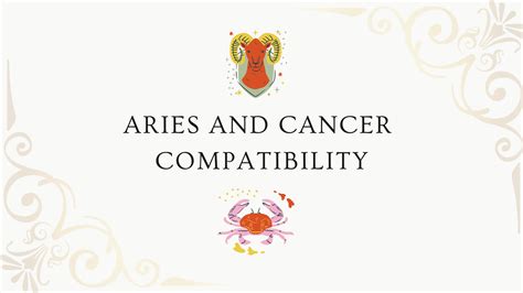 Aries and Cancer compatibility in love, relationship and marriage » Indielogy