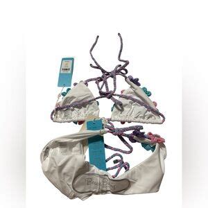 Beach Bunny Swim Beach Bunny Delilah Tri Bikini In Multi Colored