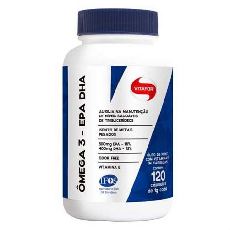 Omega 3 Epa Dha 1000mg Vitafor 120 Cápsulas Desconto no Preço