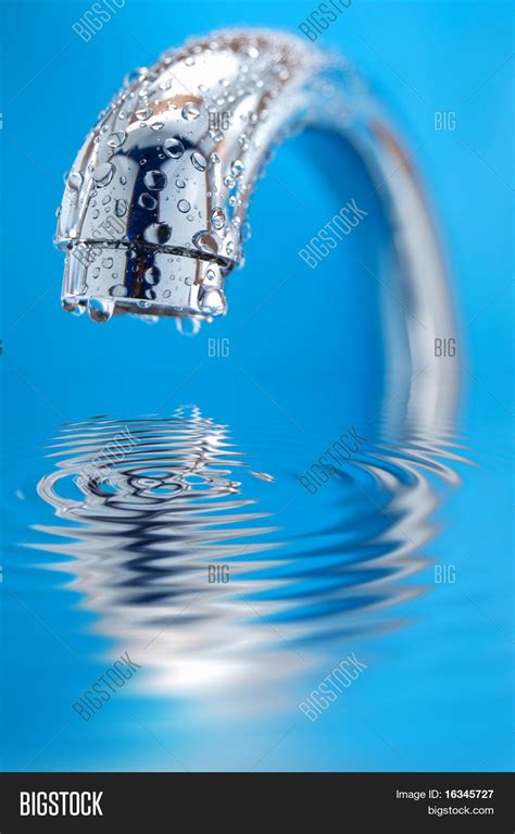 Faucet Water Drop Image And Photo Free Trial Bigstock