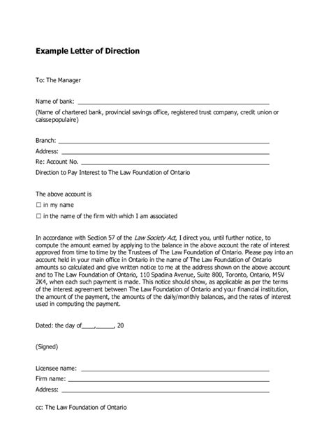 2021 2025 Form Canada Law Foundation Of Ontario Example Letter Of