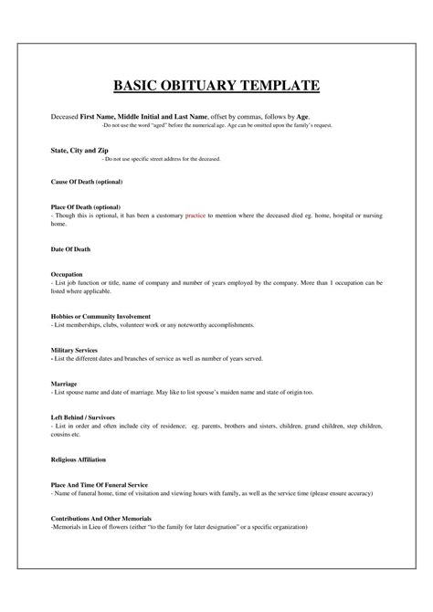 Essential Tips and Guidelines for Writing a Meaningful Obituary 28