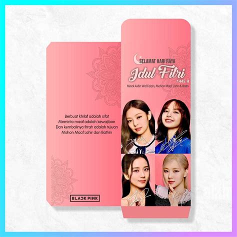 Jual Amplop Panjang Pack Pcs Amplop Lebaran Edisi Blackpink