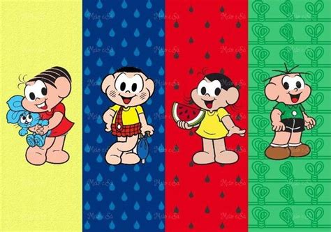 Turma da Monica limite de 5,00m x 2,50m Arte digital em alta resolução ...